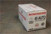 (1) Box Winchester .45 Auto 230GR FMJ Ammo