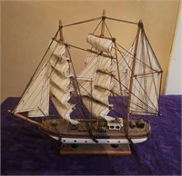 Wooden Ship Sailboat Model