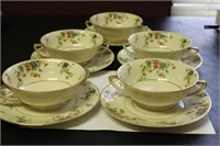 5 Set Heinrich and Company Soup Bowl and Undertray