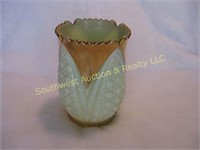 CUSTARD GLASS, CANE INSERT