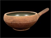 Signed 1-Handled Studio Pottery Bowl - England