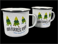 Bubba Gump Shrimp Co "Run Forrest Run!" Metal Mugs