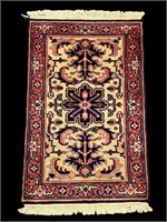 Small Wool Rug - Red Tones - 37.5" x 24"