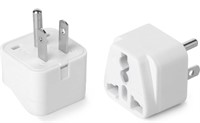 BATES CHOICE, 2 PACK EUROPEAN PLUG ADAPTERS