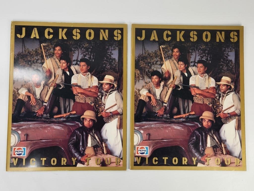 2) VINTAGE JACKSONS VICTORY TOUR PROGRAMS