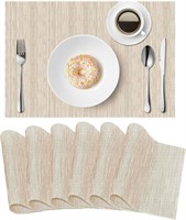 Beige Placemats Table Mats Set of 8