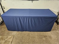 2 Navy Fitted Table Cover for 6' folding table