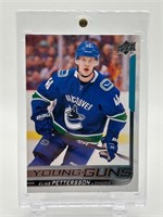 Elias Pettersson Rookie Young Guns Hockey Card