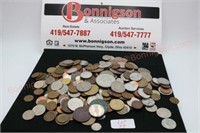 Bag of 250 foreign coins