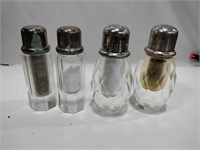 2 pairs of crystal salt and pepper