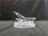 Clear Glass Whale Statues/Figurines