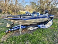 2012 bass tracker boat only 76 hours