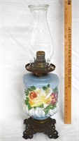 VINTAGE OIL LAMP - CONVERTED TO ELECTRIC