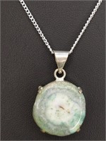 925 stamped 18" necklace with pendant