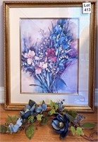 Professionally Framed Flowers Still-Life 25x30