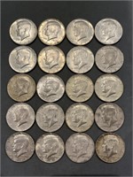 Lot Of 20 Silver Half Dollars 1965-69