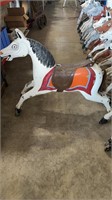 VINTAGE CAST ALUMINIUM CAROUSEL HORSE