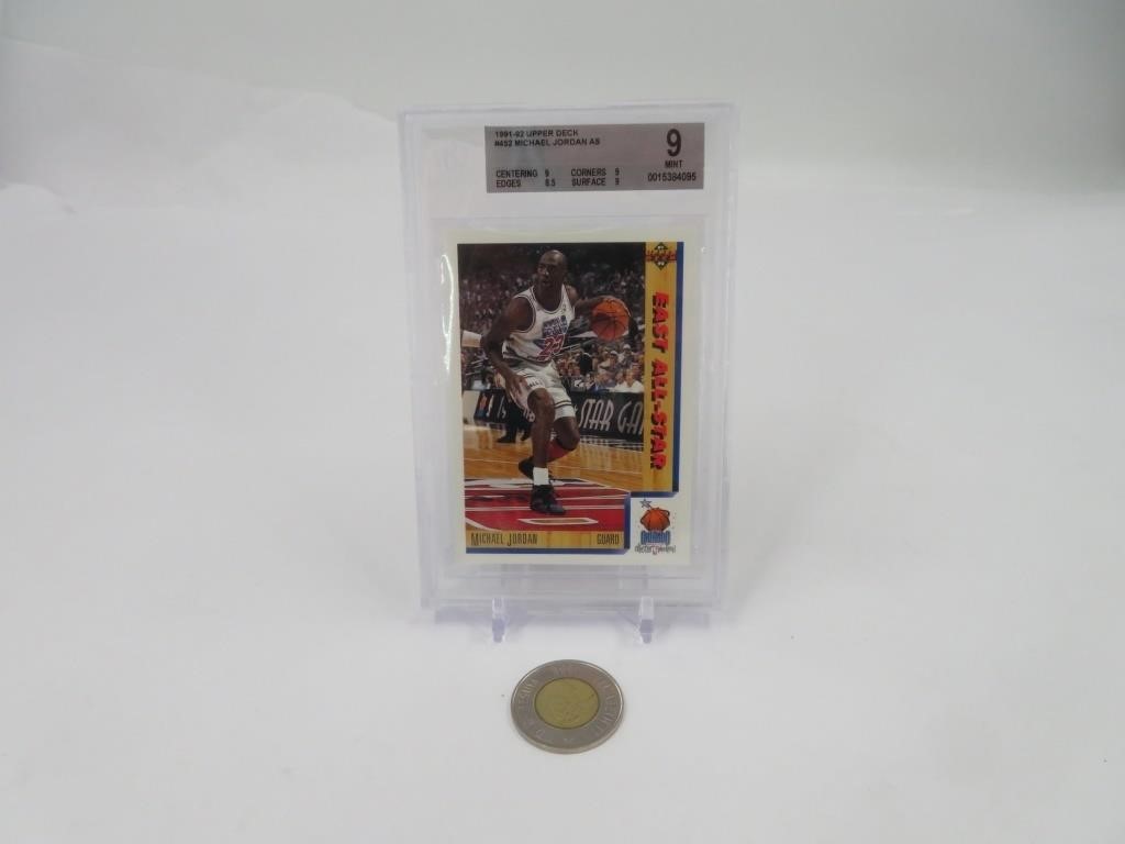 Michael Jordan 1991-92, carte basketball gradée