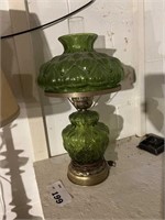 GREEN GLASS LAMP