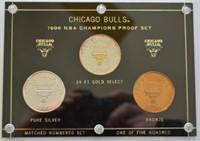 1996 Chicago Bull NBA Champions Coins Set