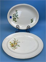2 Vintage Serving Platters