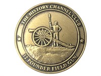12 Rounder Field Gun History Channel Medallion