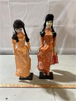Dolls from Vietnam, 17” tall