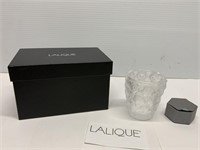 Lalique Photophore Anemones Clear Votive Candle