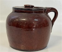 SCARCE SIGNED FOLEY BEAN CROCK W LID - ST. JOHN NB