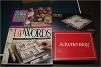 Board Game Lot: Liars Dice, Pente, Adverteasing +