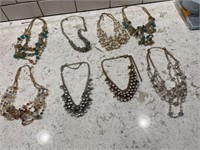 Lot of fashion jewelry necklaces