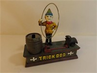 Mechanical Bank, "Trick Dog", Reproduction - 7"