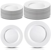 24 Pack White Dessert Plates/Salad Plate
