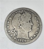 1914 Barber Quarter