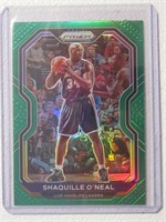 2020-21 PANINI PRIZM SHAQUILLE O'NEAL GREEN PRIZM