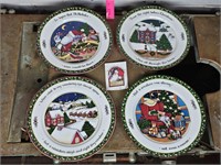 Four Christmas plates-"A Christmas Story"