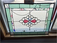 LEADED STAINED GLASS HANGING DECOR