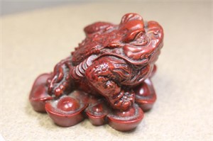 Carved Resin Frog