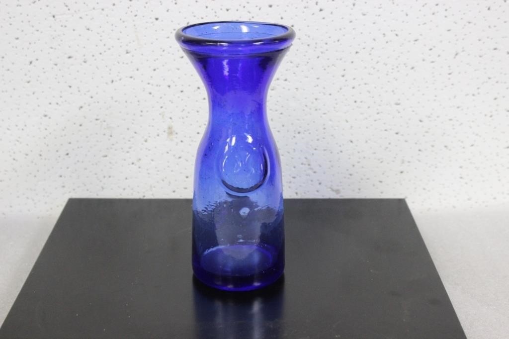 A Cobalt Blue Glass Bottle