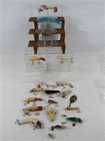 (20) VINTAGE FISHING LURES: