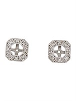 14k Gold .16ct Diamond Earring Jackets