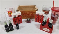 Coca-Cola Group with Small Crate, Salt/Peppers,