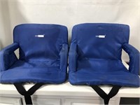 2 RECLINING VIVOHOME BACK PACK CHAIRS