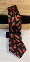 Vintage Silk Puritan Red Pepper Tie