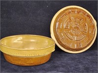 2 antique Cookin-Ware Health Ohio Clay stoneware
