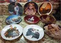 J - LOT OF 9 COLLECTIBLE PLATES (K60)