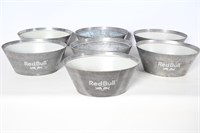 Red Bull Metal Ice Bowls-  7 Count