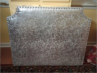 Awesome silver tones twin size head board with 2