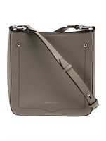 Rebecca Minkoff Grey Leather Snap Cl Crossbody Bag