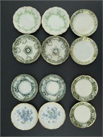 TRAY: APPROX. 12 GREEN & WHITE BUTTER PATS